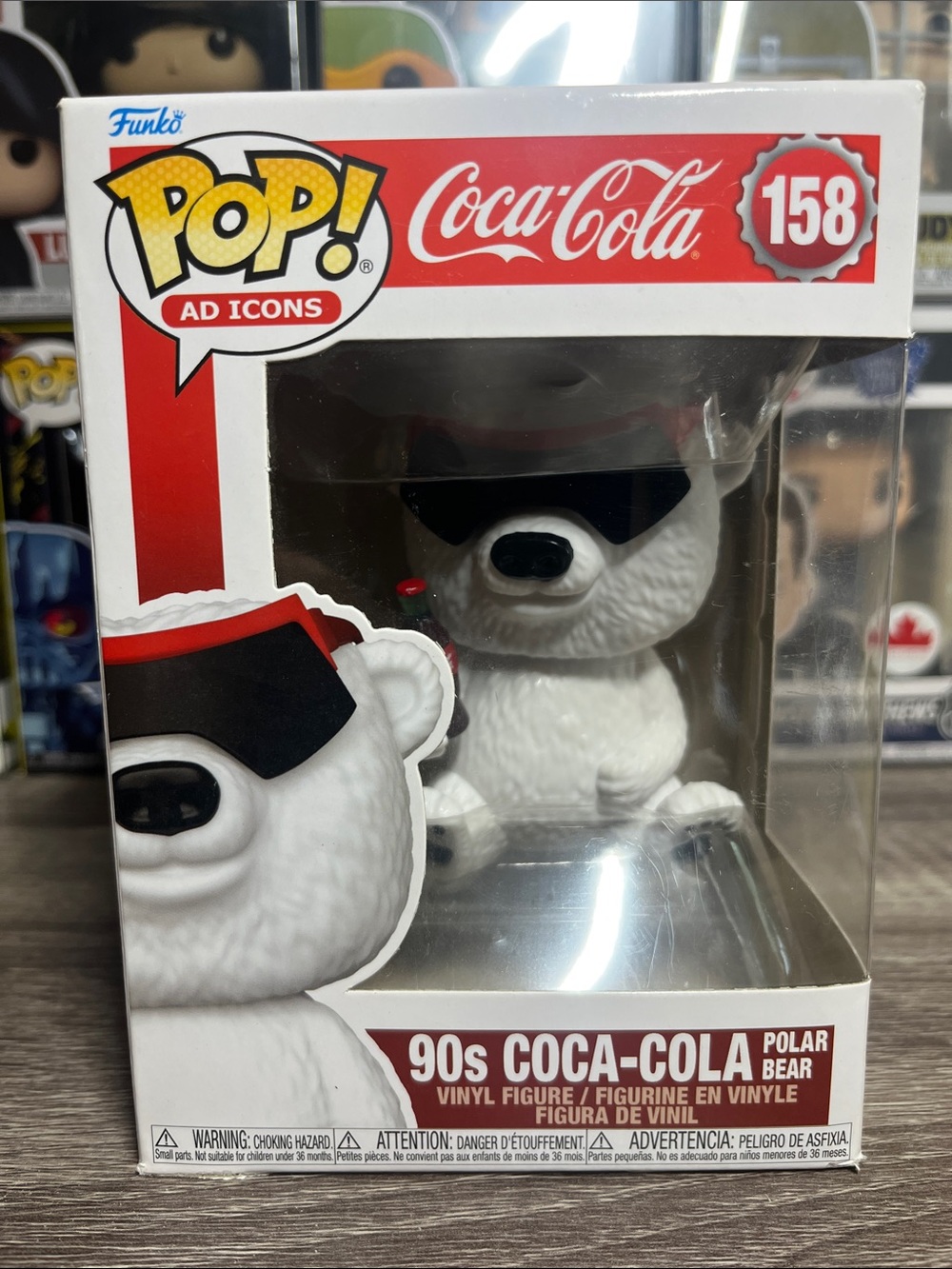 Funko Pop! Coca-Cola 90s Polar Bear White Black Red